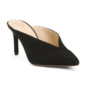 COPY - NEW VINCE CAMUTO Suede Kheli Heeled Mules black 462tn